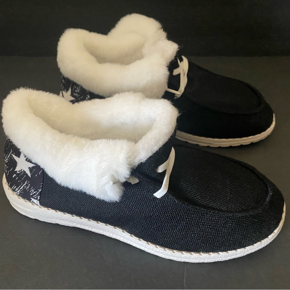Warm Plush Lined Canvas Black - Picture 9 of 10